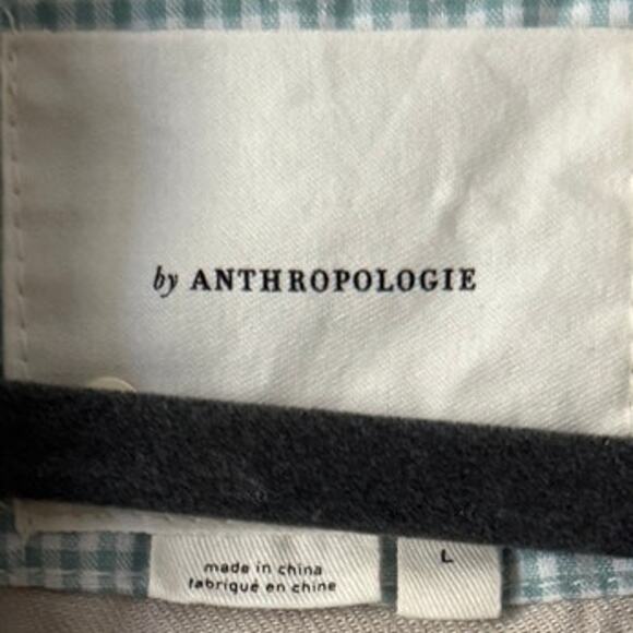 ANTHROLOGIE Gulliver LINEN Drapey Sueded Shoulders Light Jacket L Neutral Beige - Picture 4 of 8